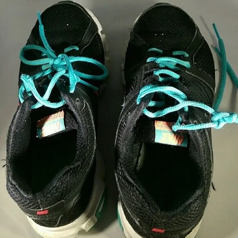 Nike Downshifter 5 Running Shoes Black & Aqua - 537571-012 - Size 6